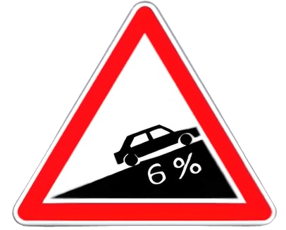 خطر عقبة حادة