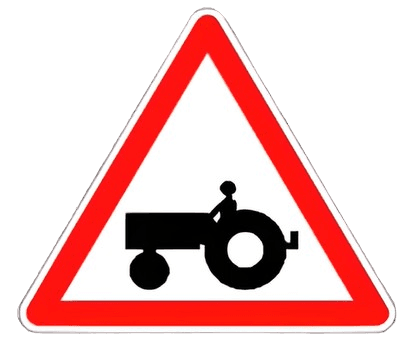 خطر مرور مركبات فلاحيه