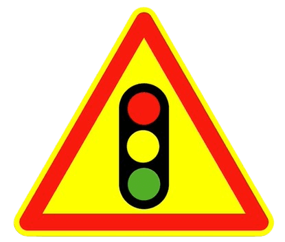 أضواء ثلاثية اللون مؤقتة