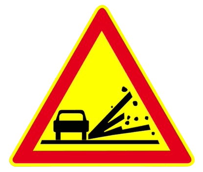 خطر مؤقت لتطاير اللأحجار