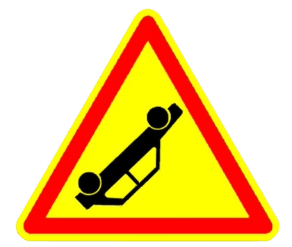 خطر مؤقت لحادثة سير