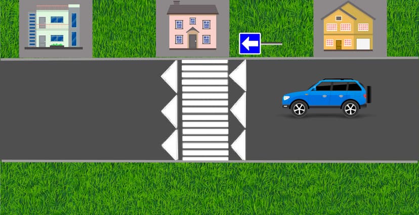 علامات خاصة بتهيئة تتطلب تخفيض السرعة