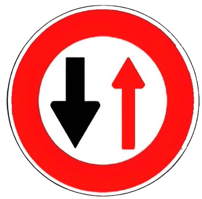 السماح بالمرور للقادم من الاتجاه المعاكس