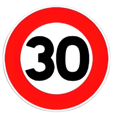 تحديد السرعة ف 30 كلم/ساعة